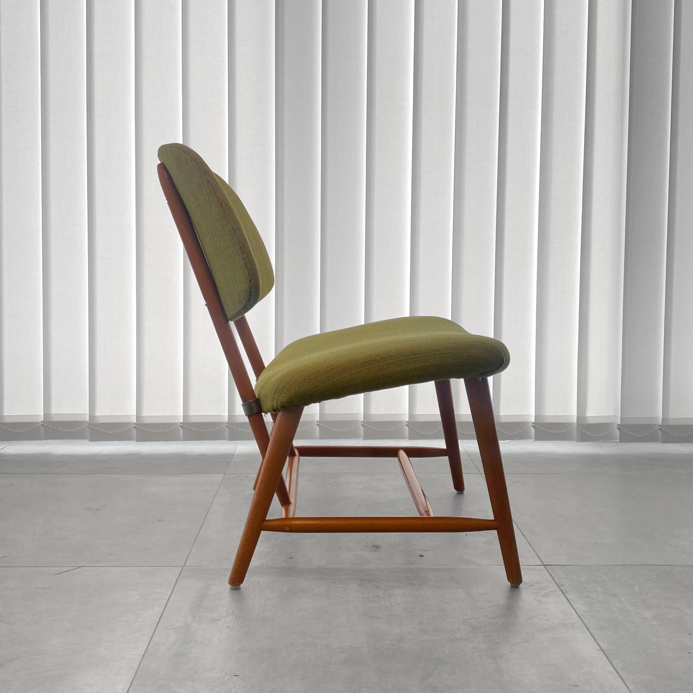 Scandinavian Modern Swedish TeVe chair by Alf Svensson for Ljungs Industrier, Dux, 1950s For Sale
