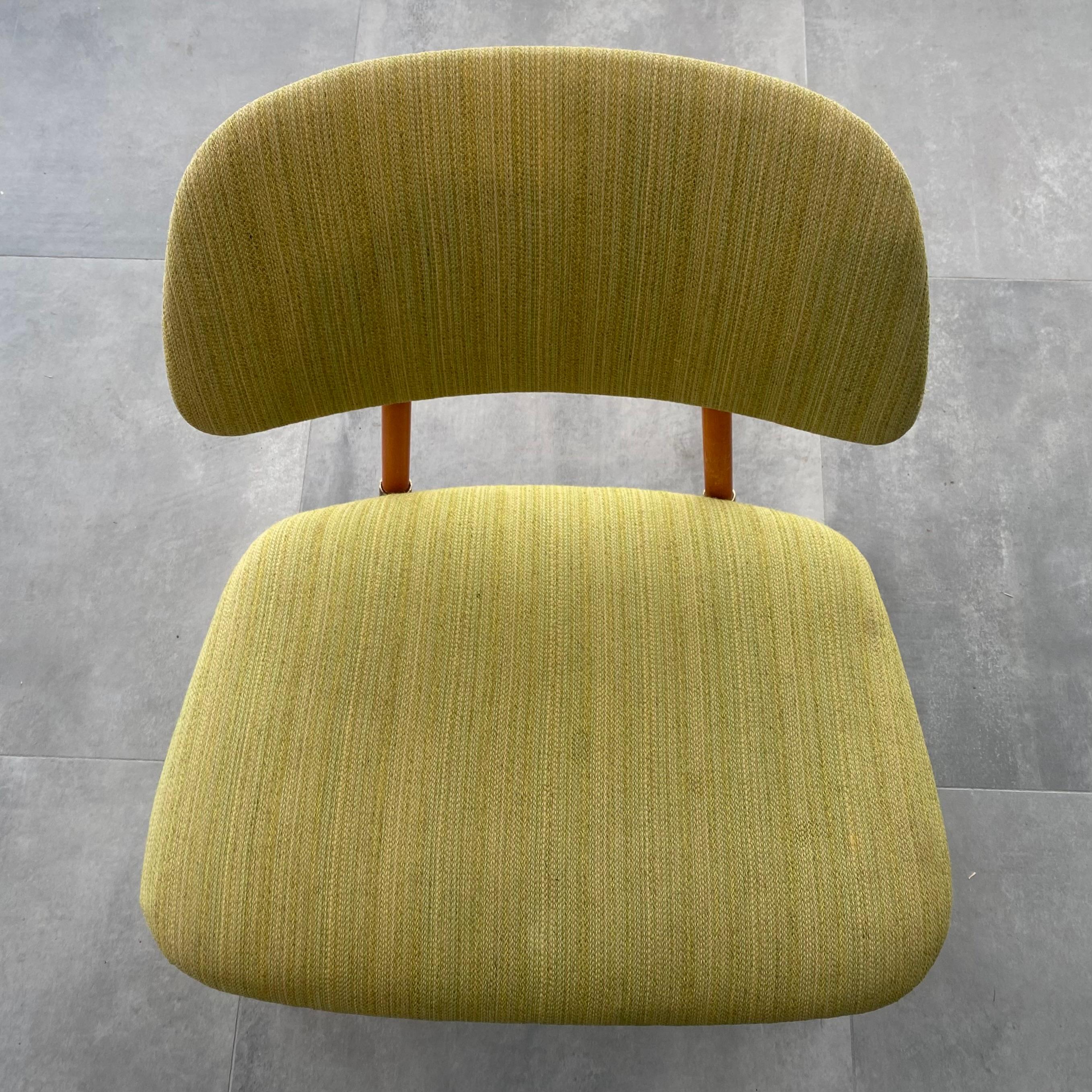 Schwedischer TeVe-Stuhl von Alf Svensson für Ljungs Industrier, Dux, 1950er Jahre (Messing) im Angebot