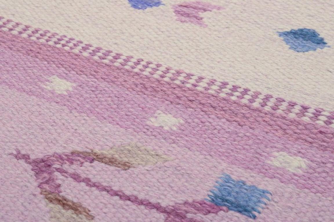 Diseñadora textil sueca. Alfombra de pura lana. Técnica Rölakan. en venta 3