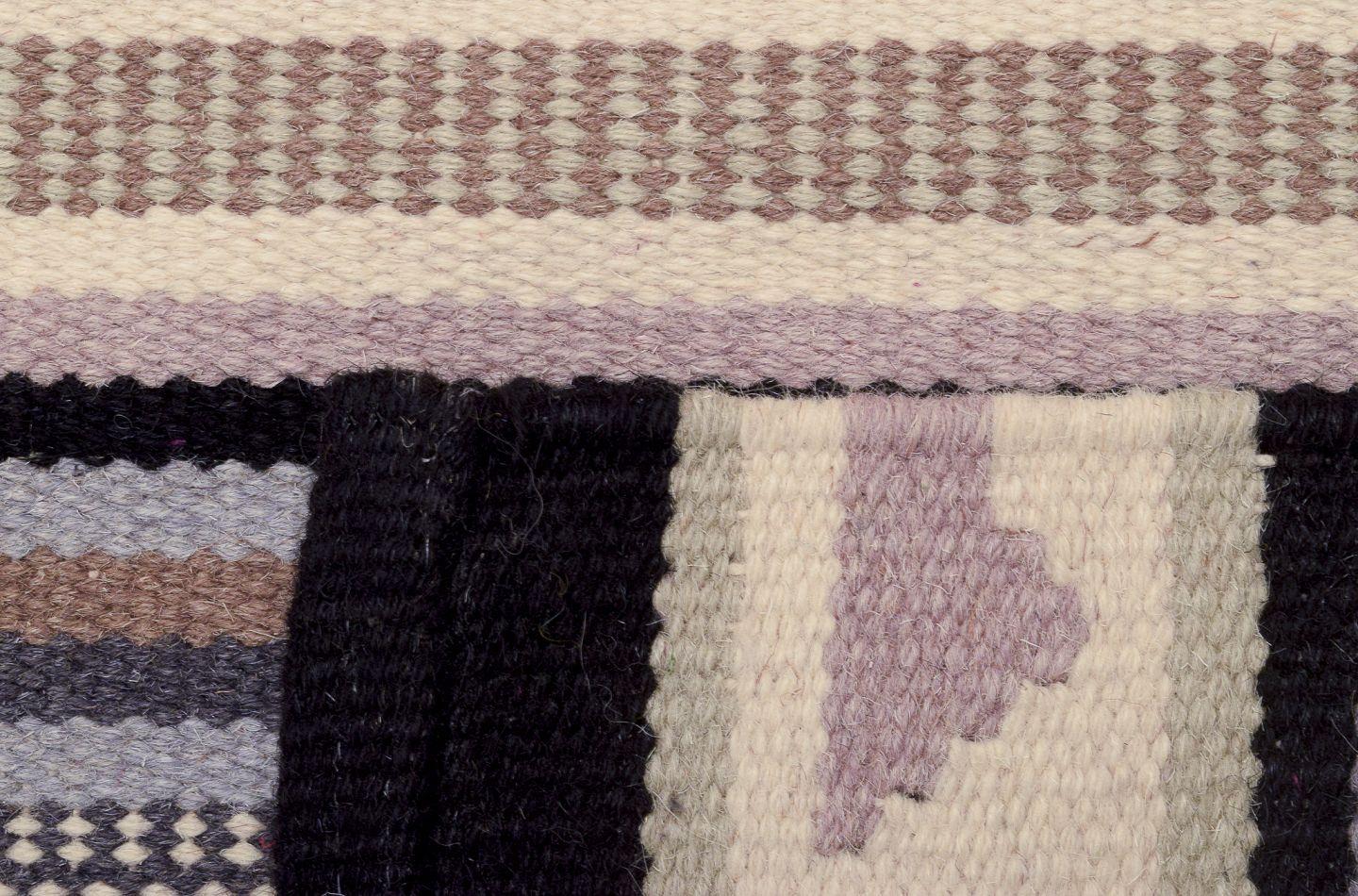 Wool Swedish textile designer. Hand-knotted wool rug.  Woven in several colors. For Sale