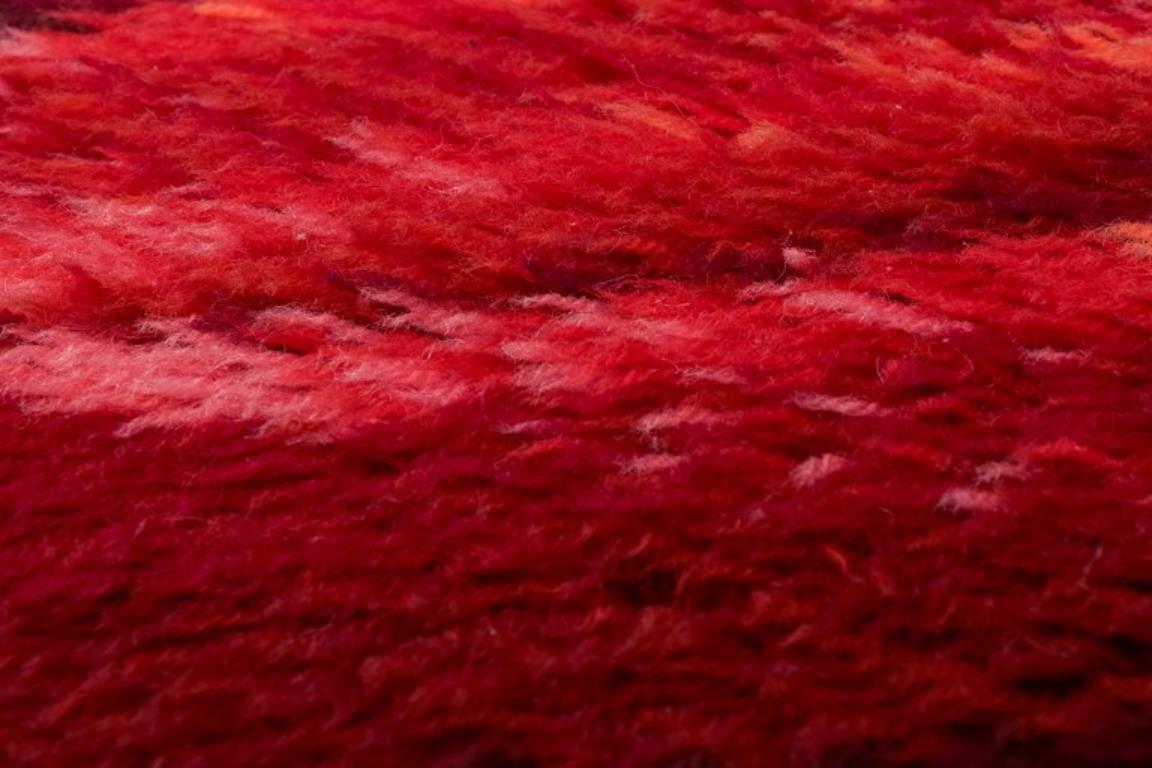 Mid-20th Century Swedish textile designer. Handmade rya carpet of pure cotton. For Sale