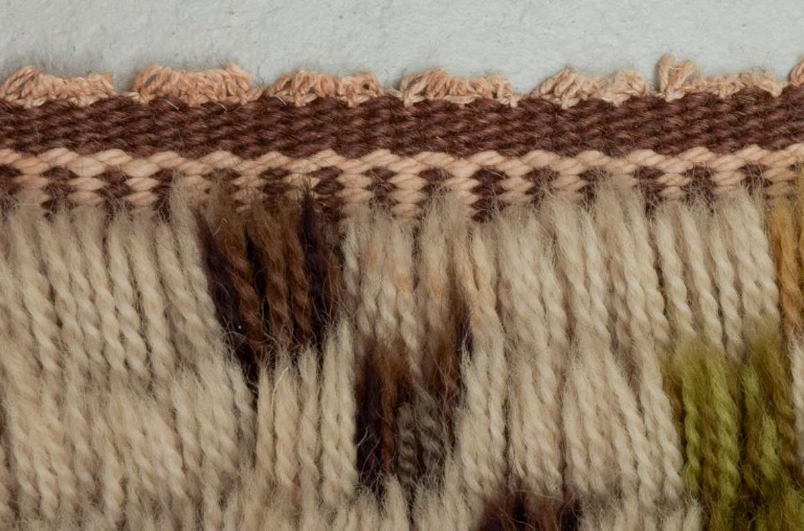 Cotone Designer tessile svedese. Tappeto rya fatto a mano in puro cotone. Multicolore. in vendita