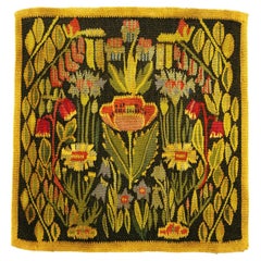 Schwedisches Textil mit kühnem, geblümtem Design, 1900-1920