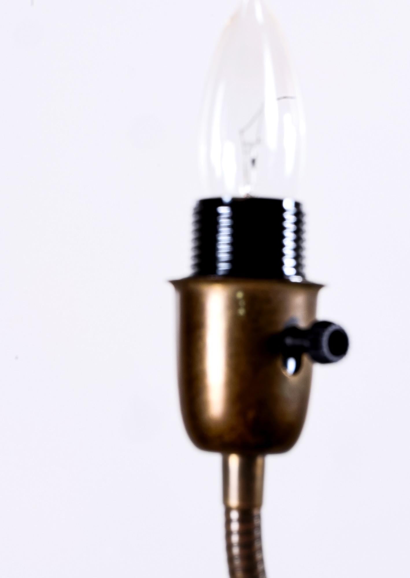 20th Century Swedish Three-Arm Mid Century Modern Floor Lamp For Sale