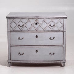 Swedish three-drawer chest, late 19th C.