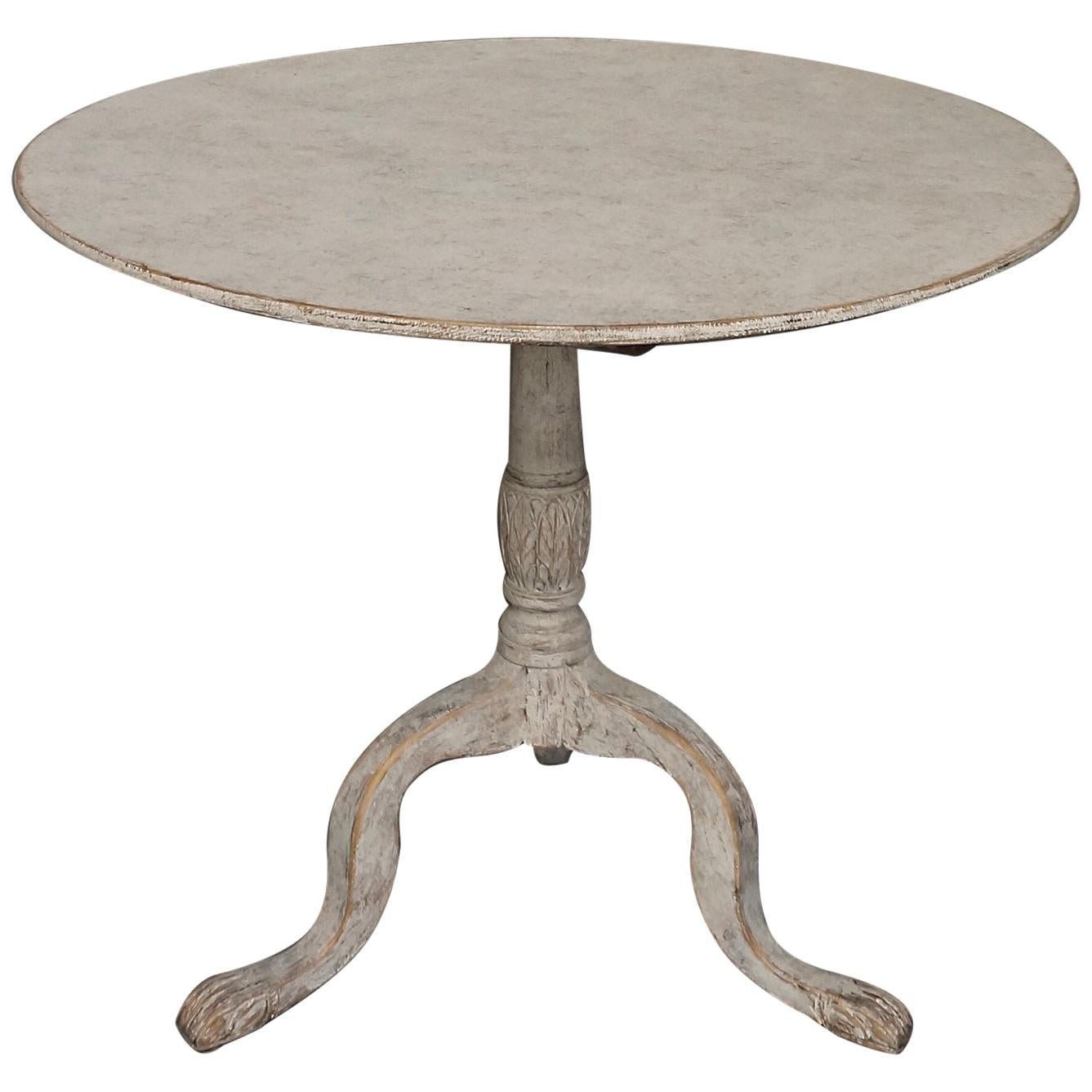 Early 20th Century Iron Pedestal Bistro Table from Paris with Round