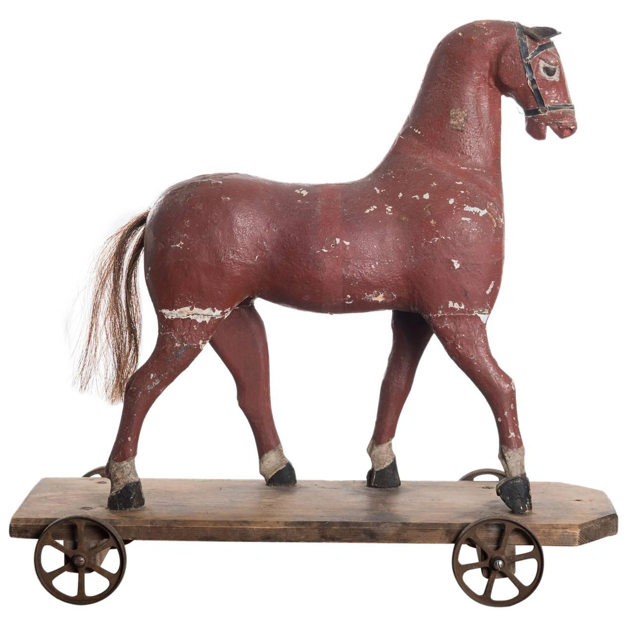 Swedish Toy Horse from the 19th Century