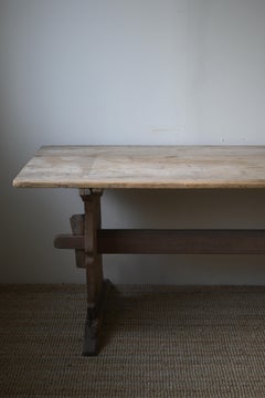 Long Swedish Trestle Table from Hälsingland, early 1800s