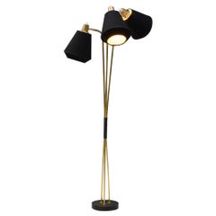 Swedish Triple Stem Floor Lamp