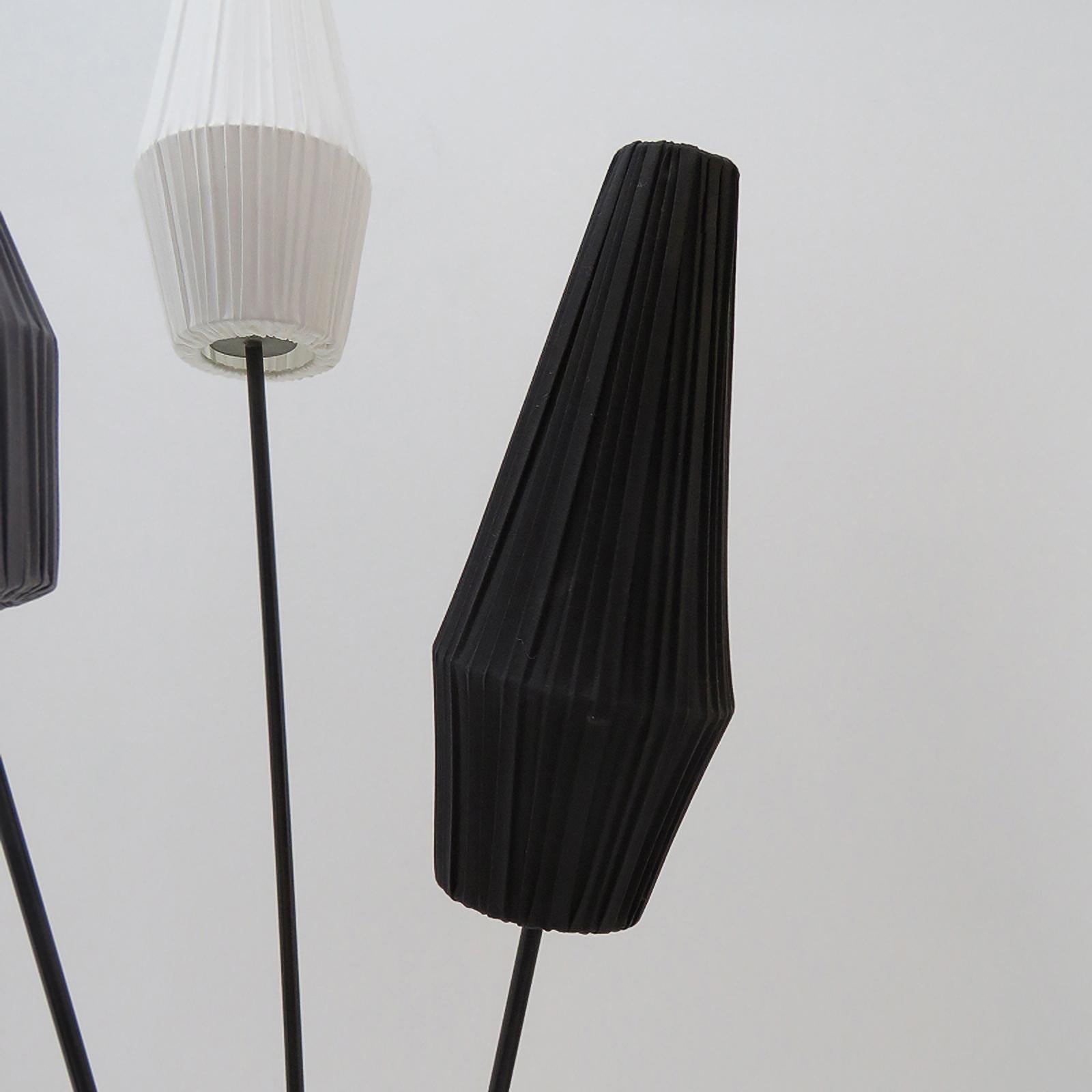 Enameled Swedish Tripod Floor Lamp, 1950 For Sale