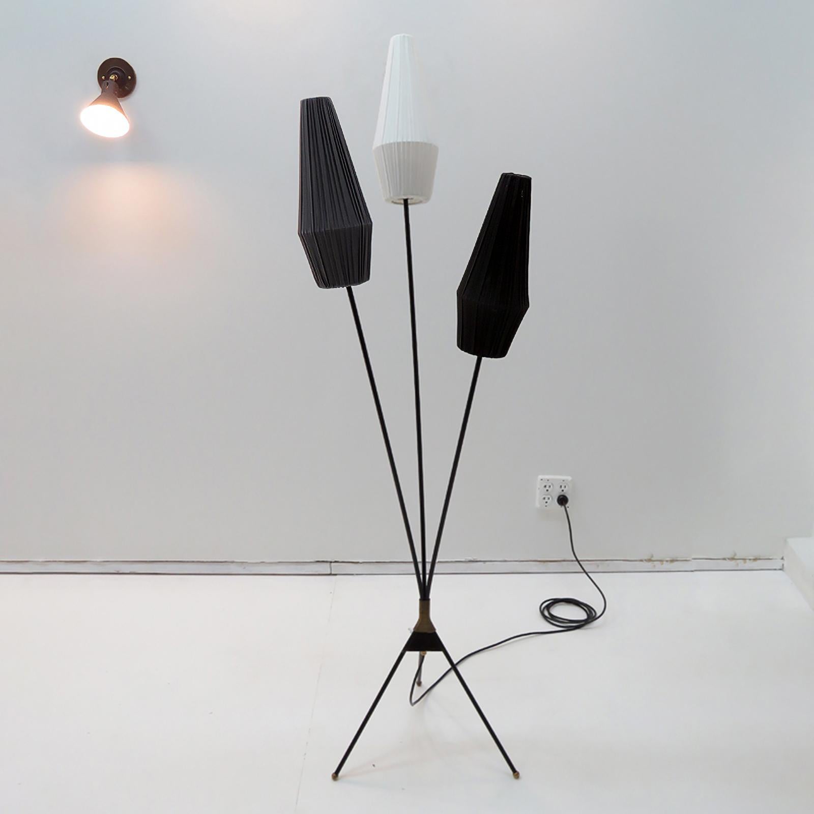 Mid-20th Century Swedish Tripod Floor Lamp, 1950 For Sale