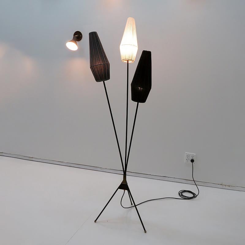 Swedish Tripod Floor Lamp, 1950 For Sale 1