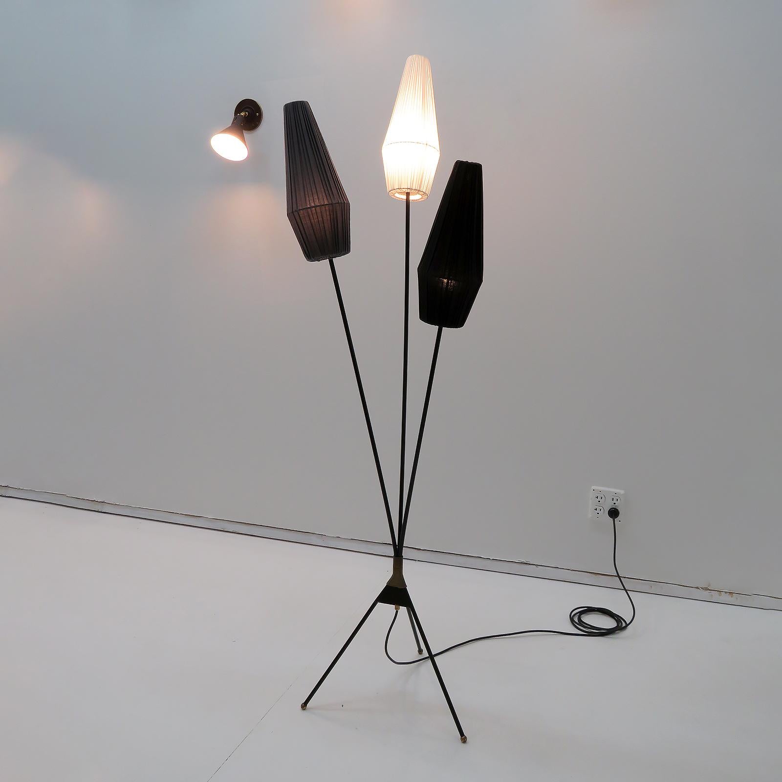 Swedish Tripod Floor Lamp, 1950 For Sale 2