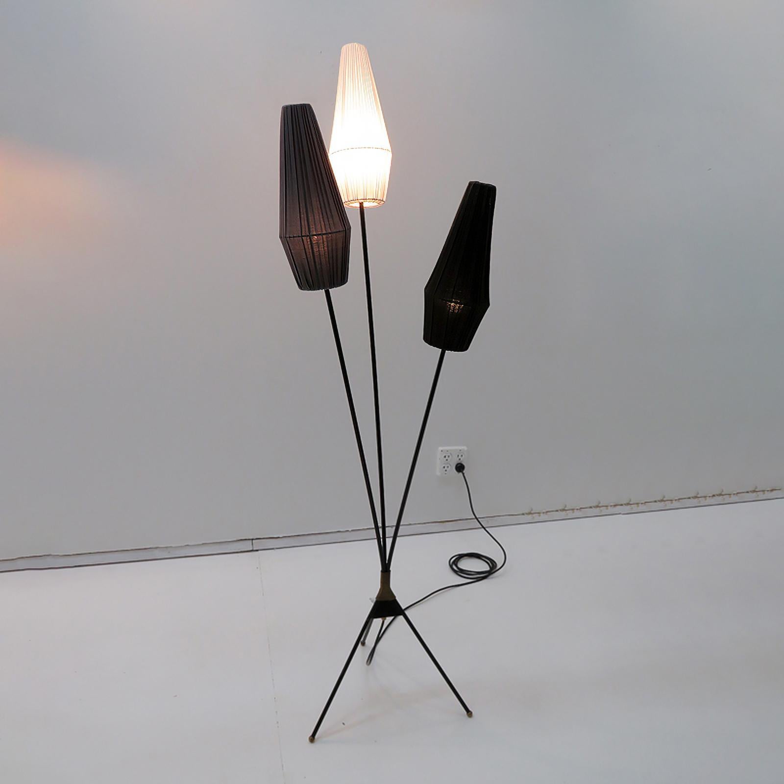 Swedish Tripod Floor Lamp, 1950 For Sale 2