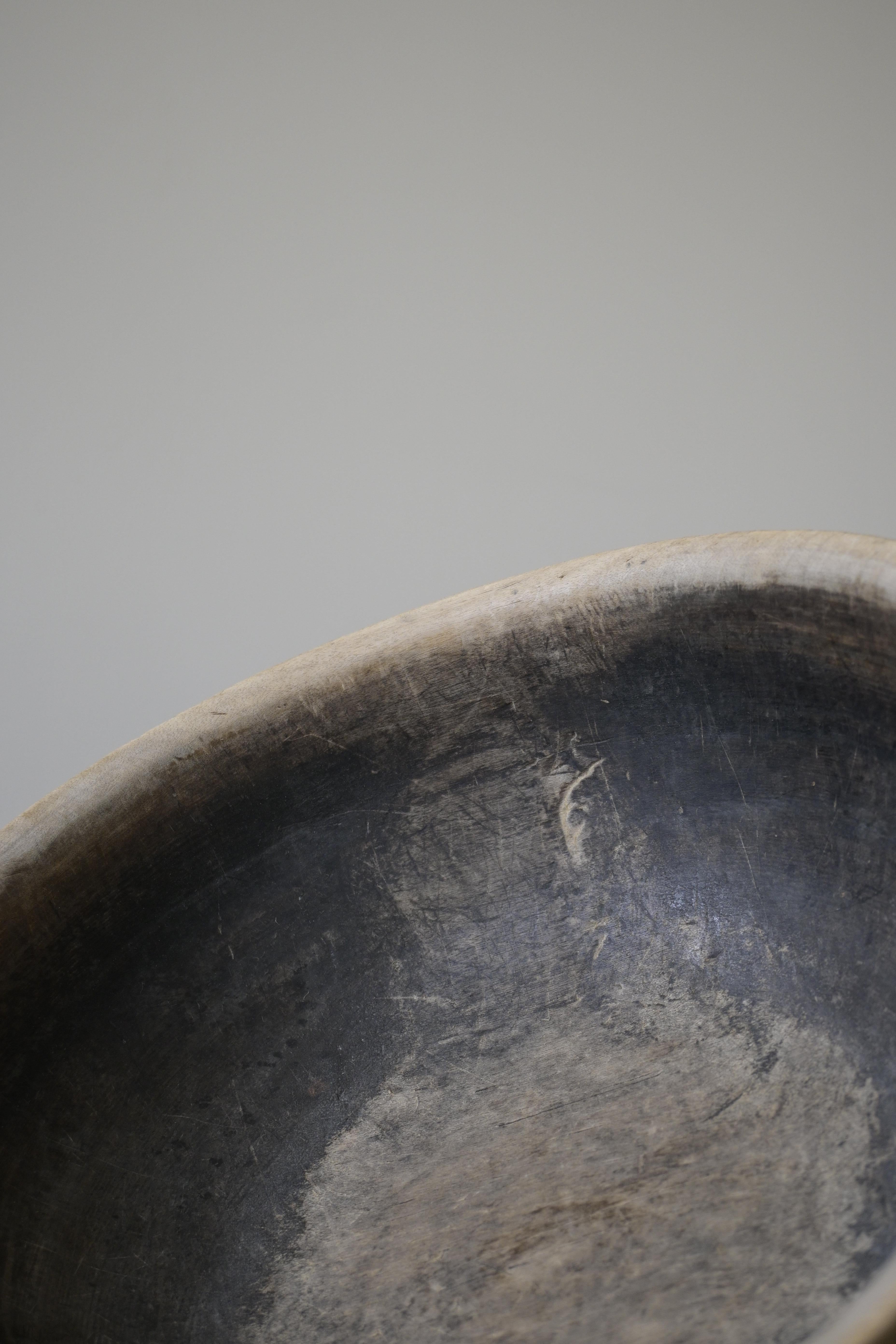 Swedish Turned Birch Bowl, ca 18-19th century For Sale 4