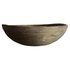 Antique Swedish Turned Birch Bowl ca 1820