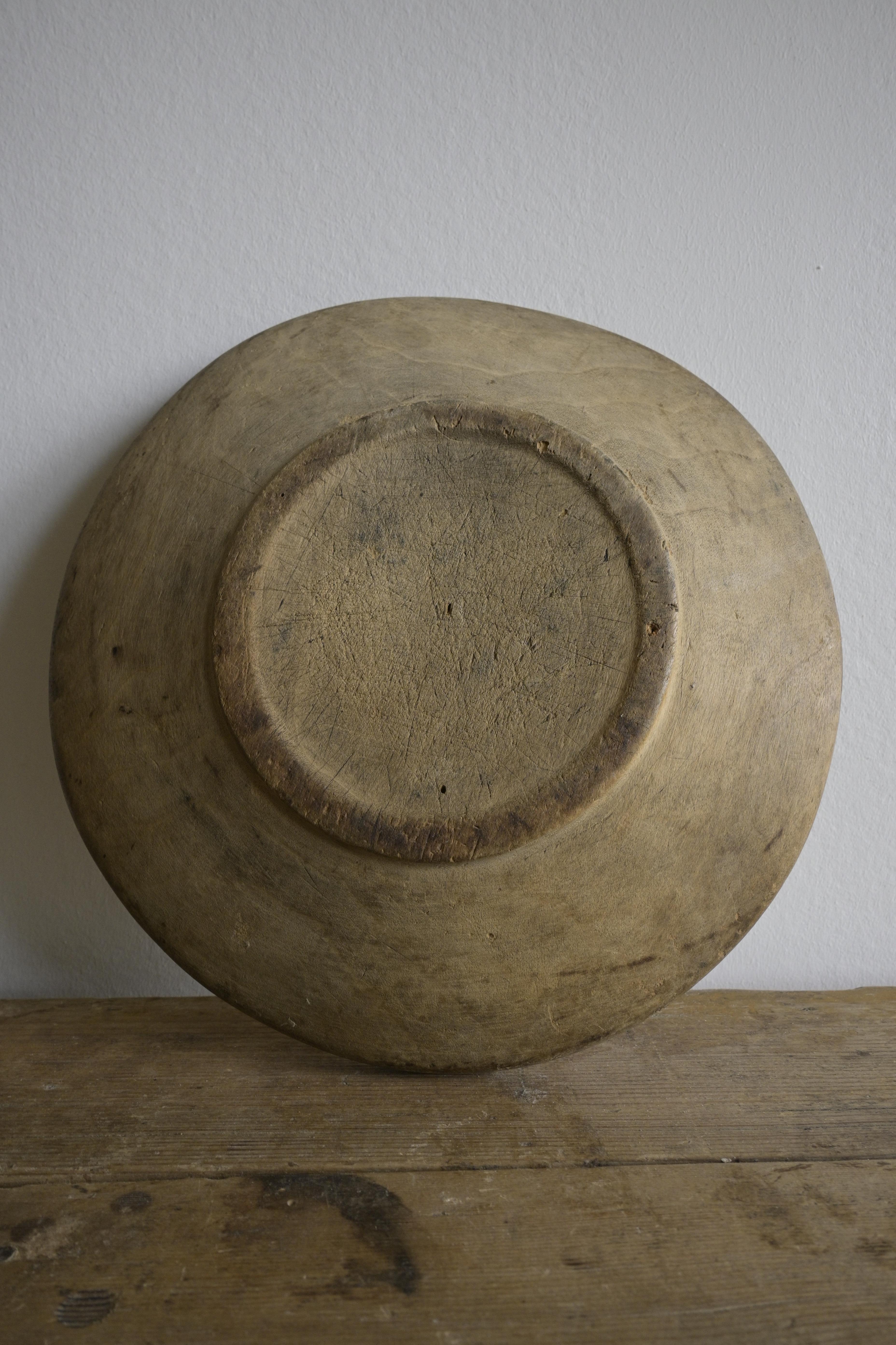 Swedish Turned Birch Platter/Sovelfat ca 1820 For Sale 5