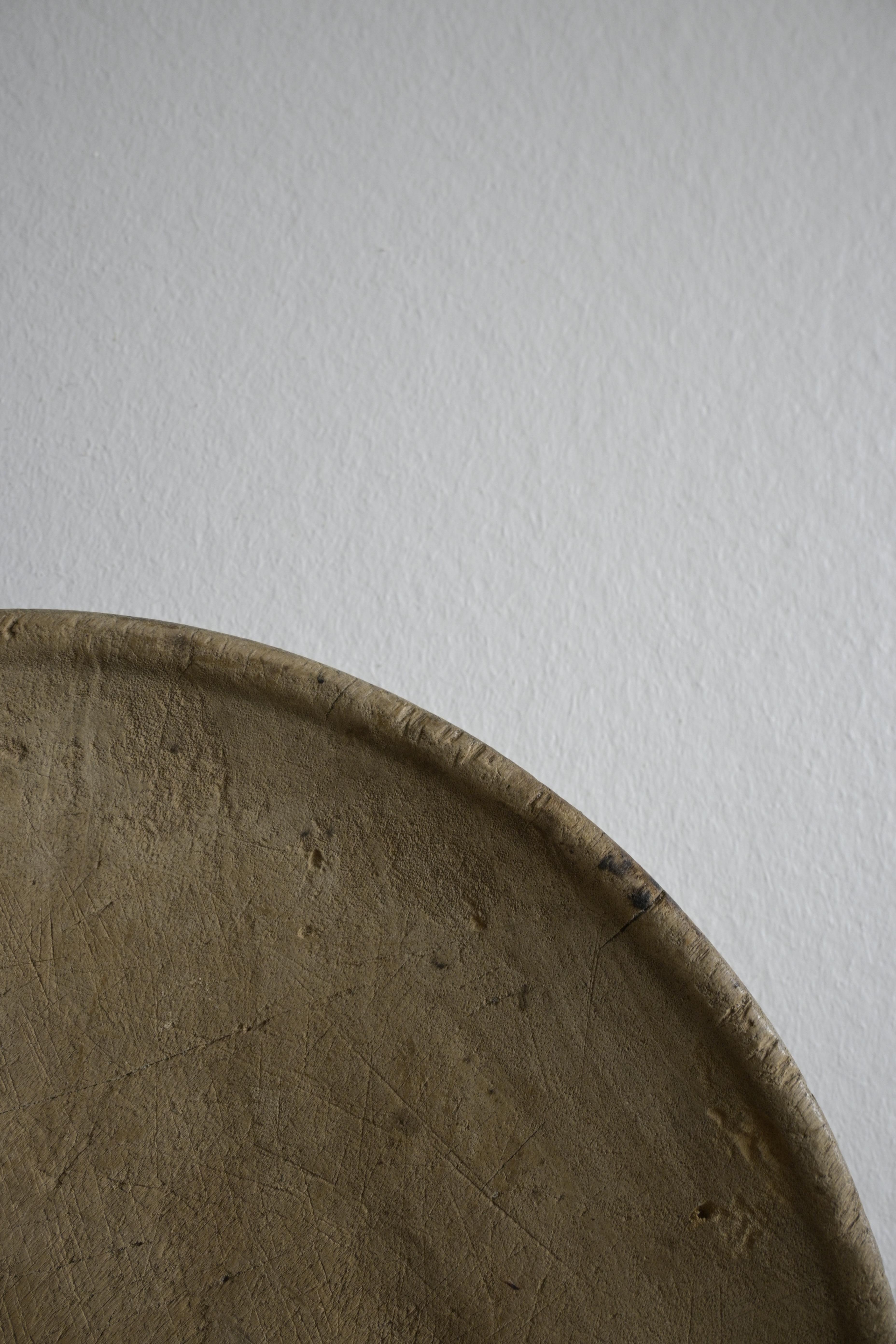Hand-Crafted Swedish Turned Birch Platter/Sovelfat ca 1820 For Sale