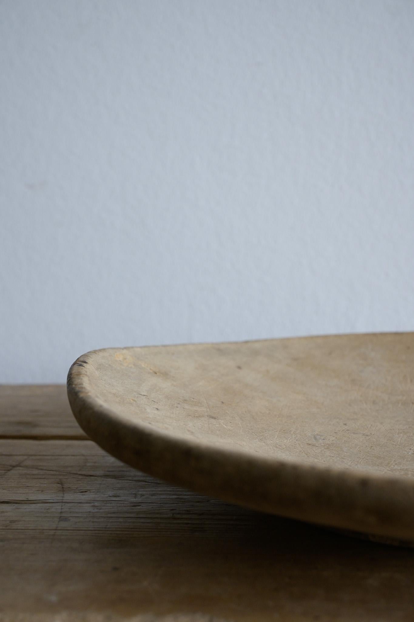 Swedish Turned Birch Platter/Sovelfat ca 1820 For Sale 1