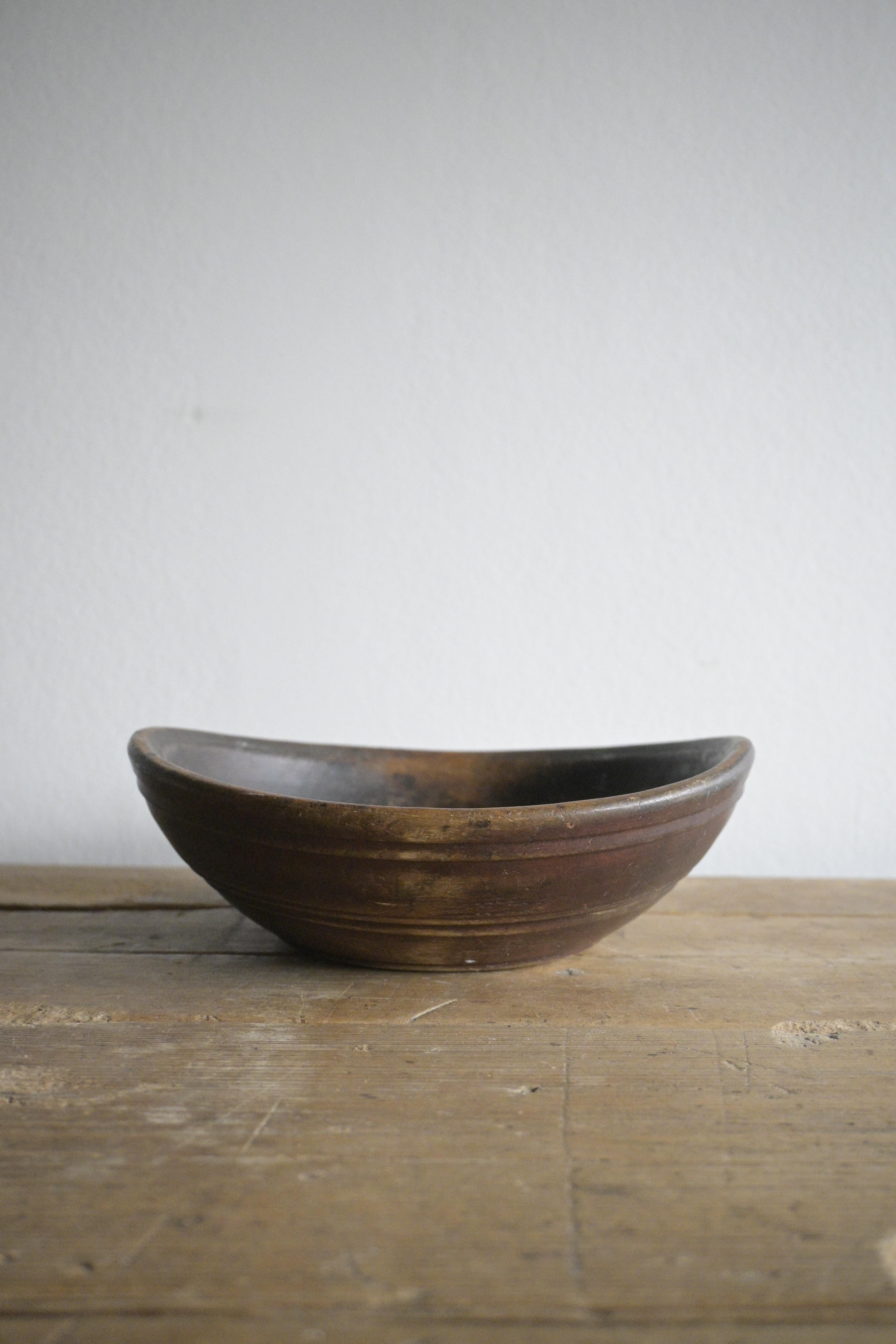 Scandinavian Modern Swedish turned wood Bowl ca 1880-1890 For Sale