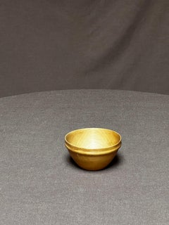 Bol suédois en bois tourné folklorique fait à la main début 20e siècle