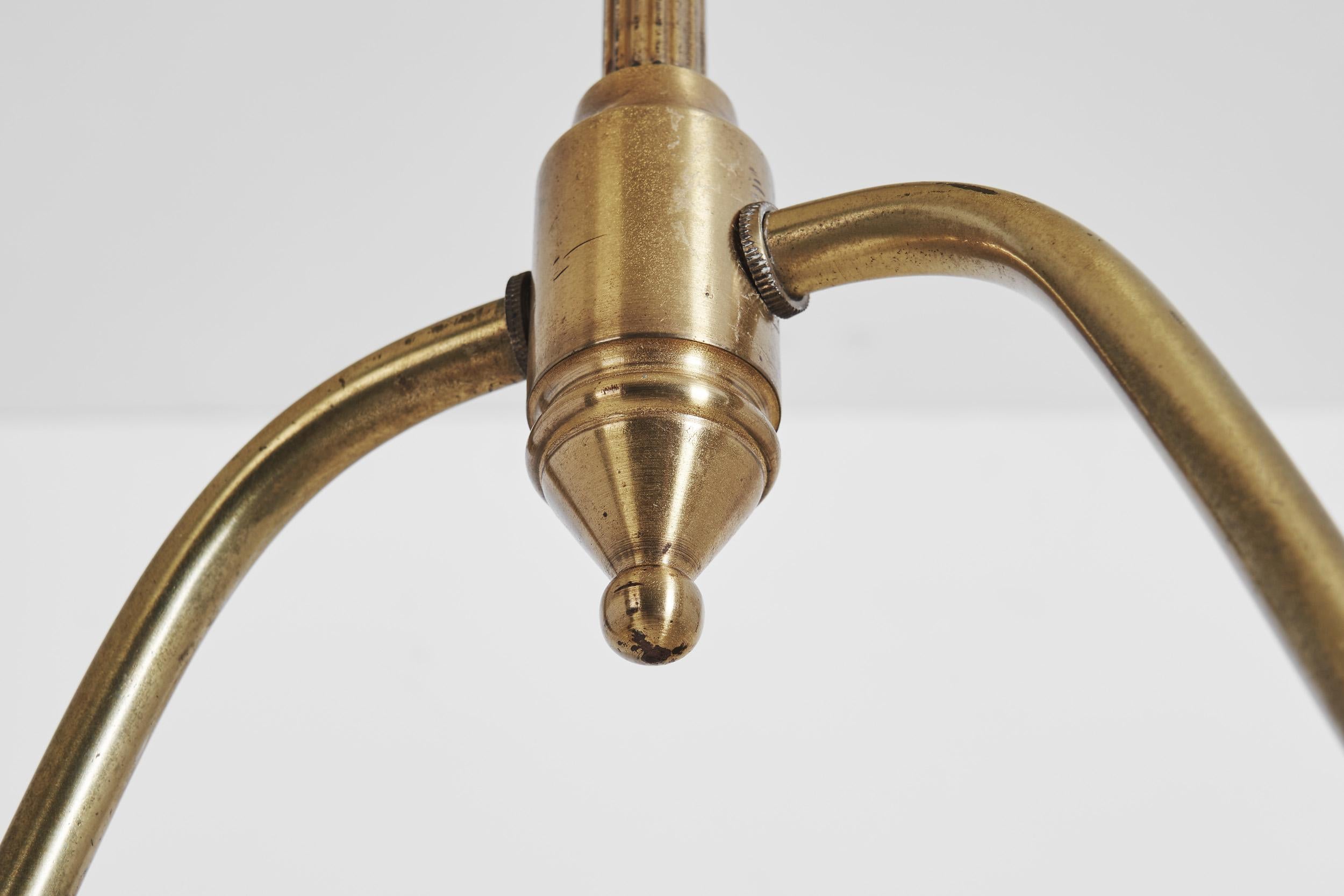Swedish Two-Arm Ceiling Light with Star Decoration, Sweden 1940s For Sale 5