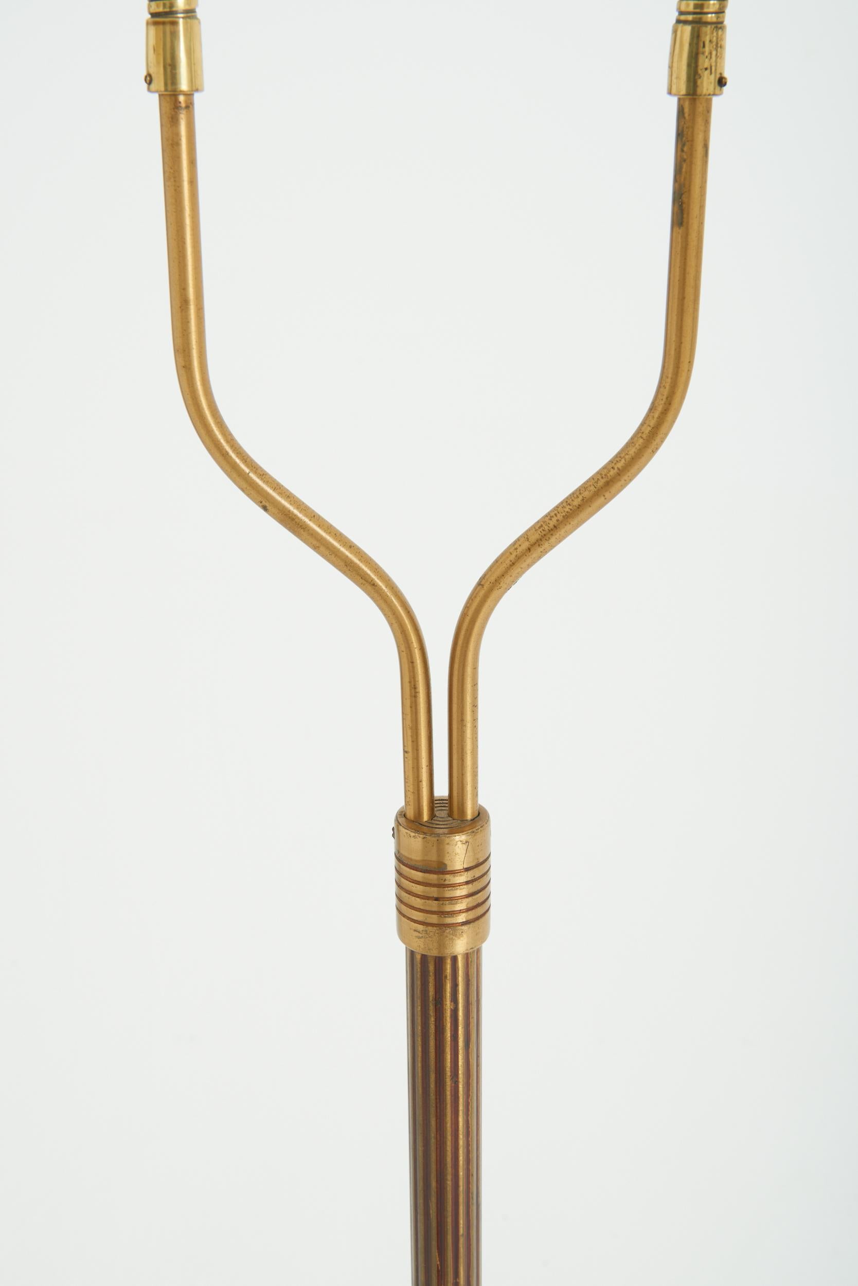 Mid-Century Modern Swedish Two-Armed Floor Lamp