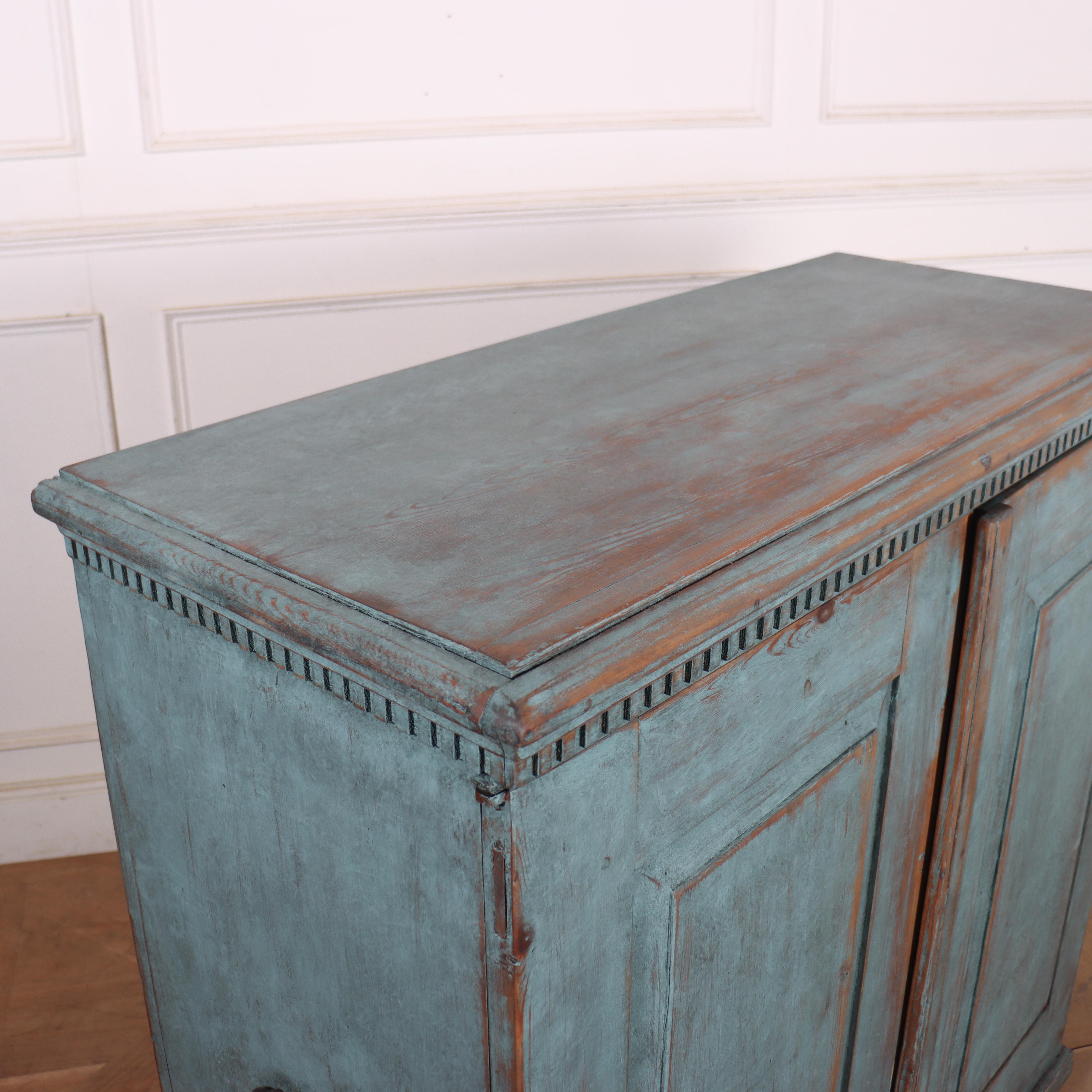 Swedish Two Door Linen Cupboard For Sale 5