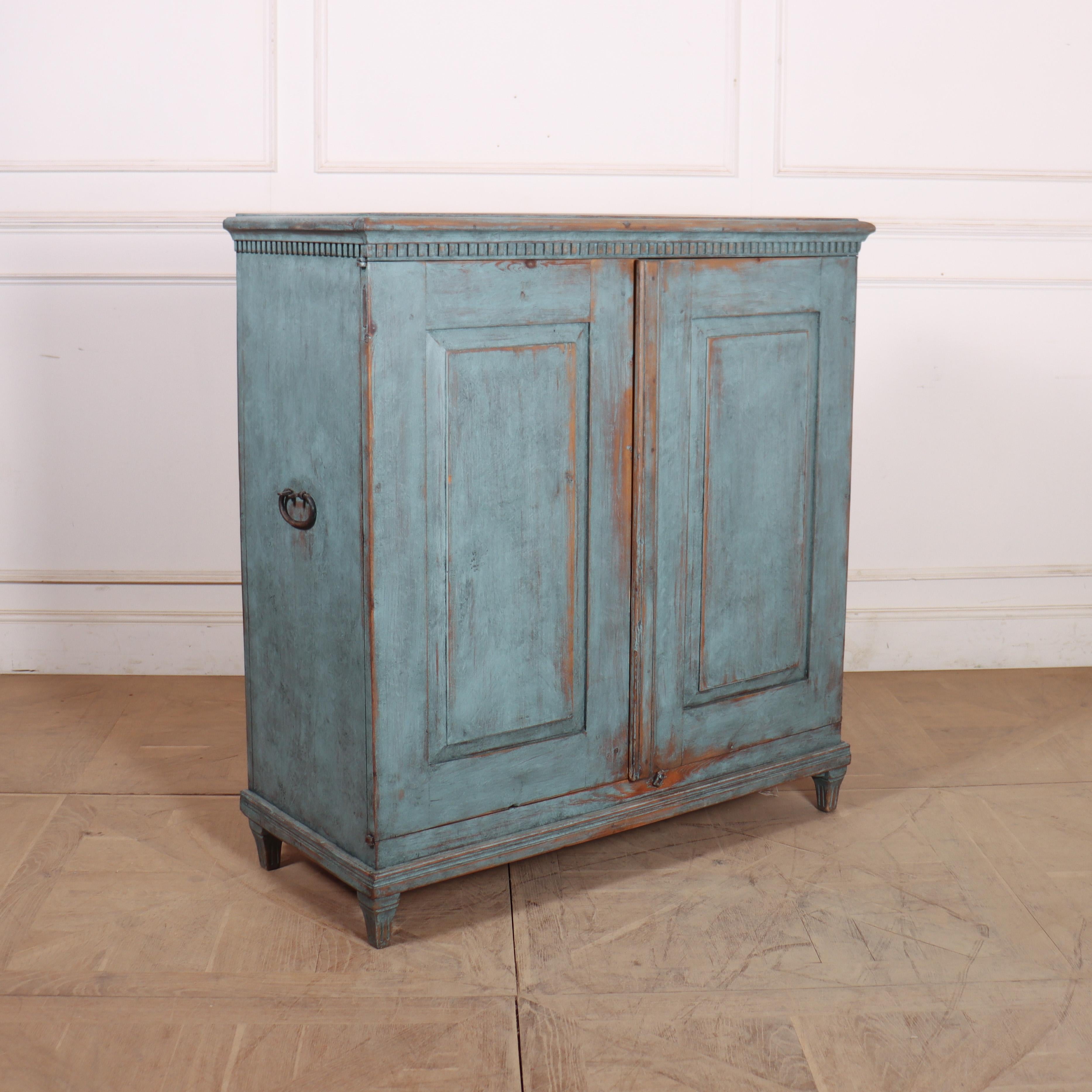 Swedish Two Door Linen Cupboard For Sale 3