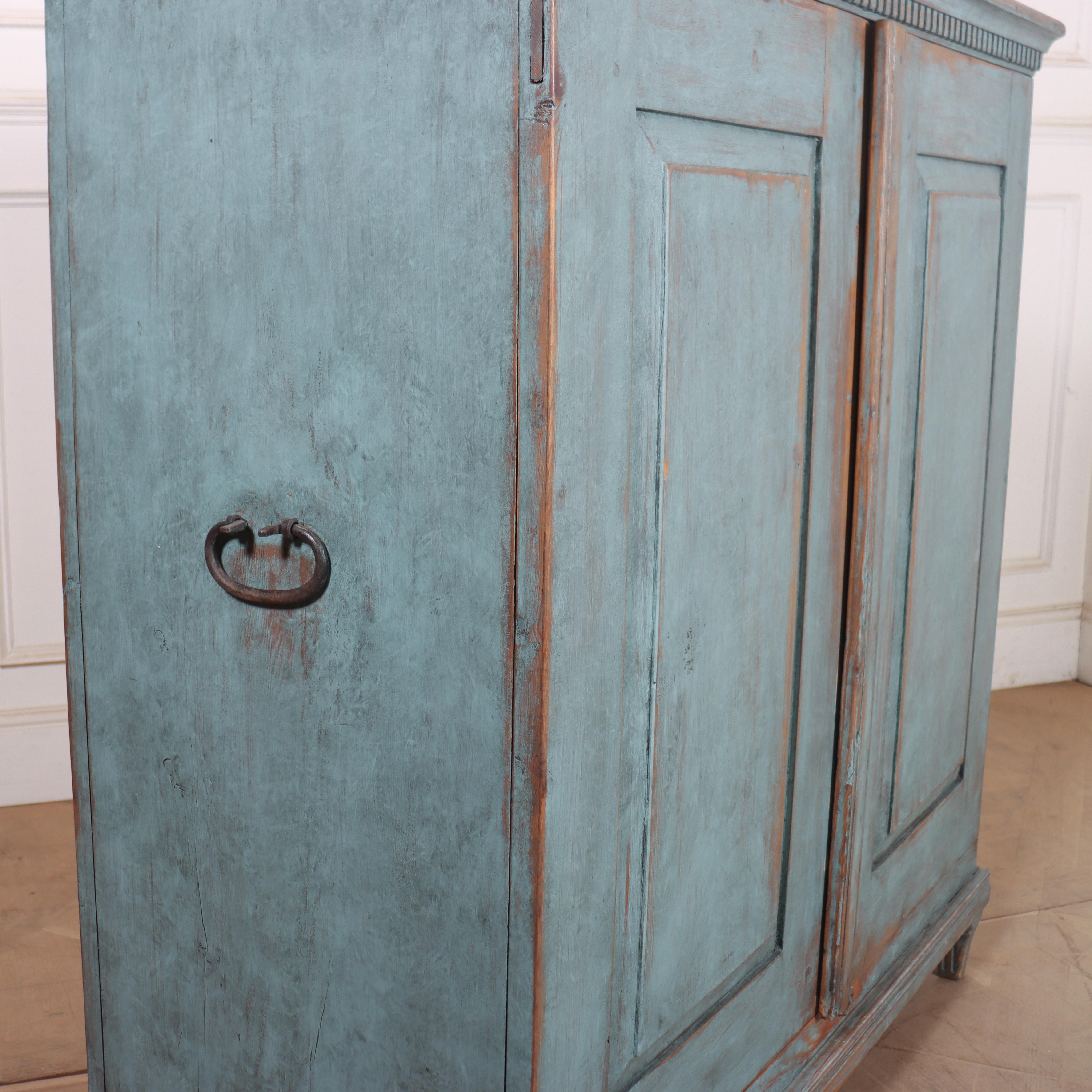 Swedish Two Door Linen Cupboard For Sale 4