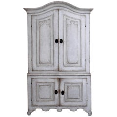 Antique Swedish Two-Parts Cabinet, circa 1750