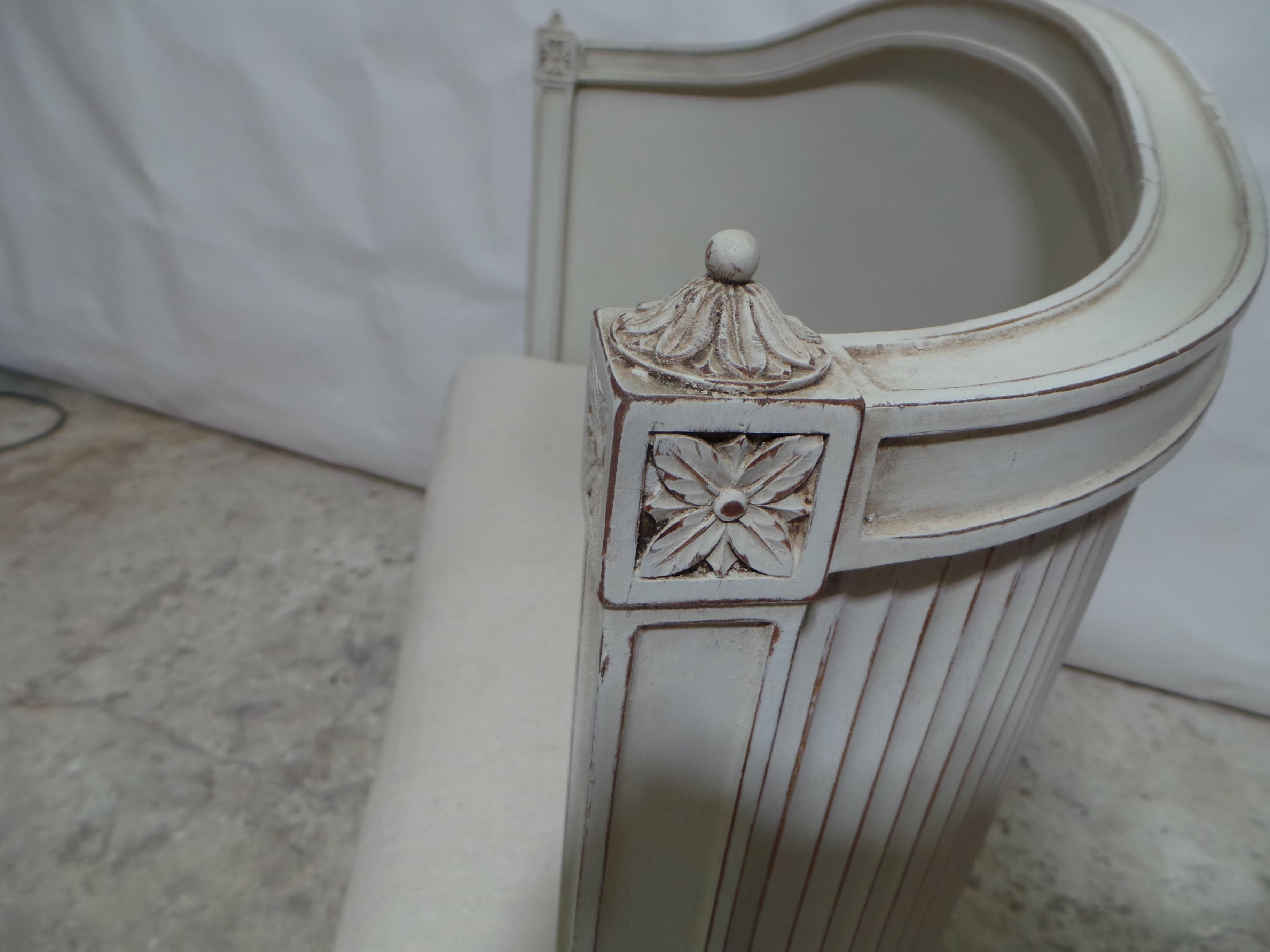 Swedish Unique Gustavian Style Bench In Good Condition For Sale In Hollywood, FL