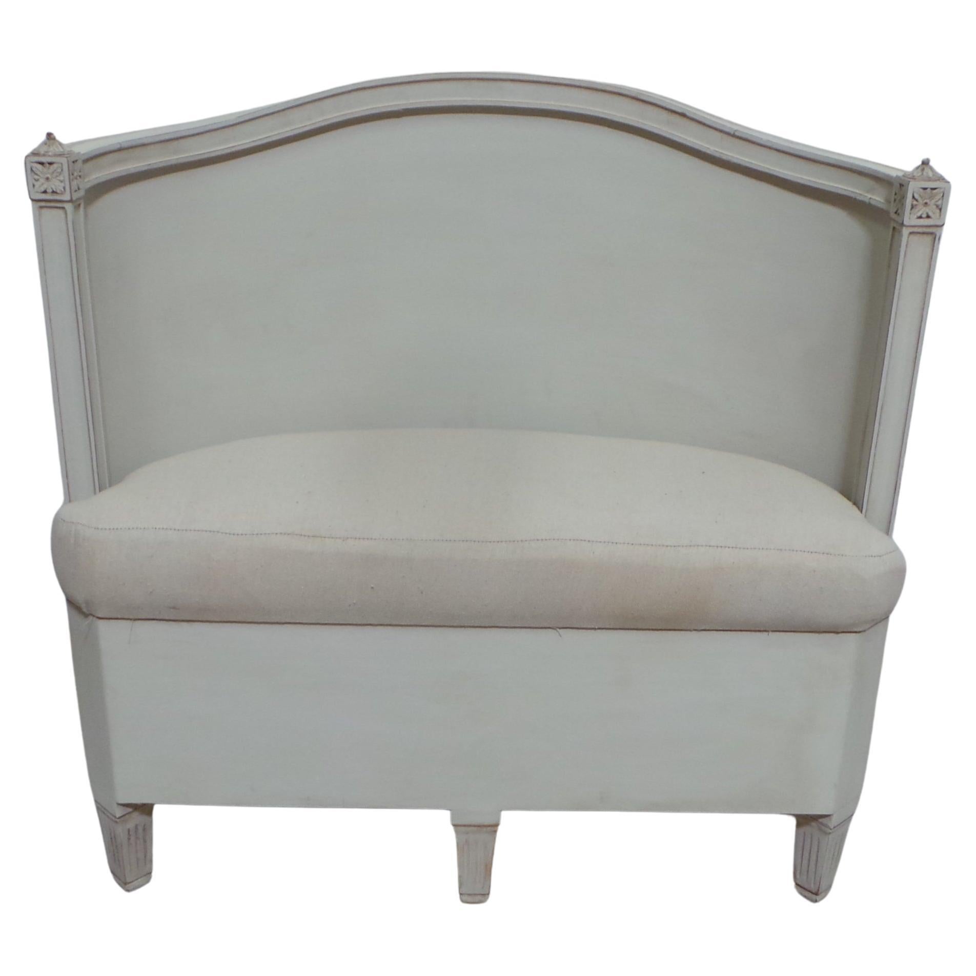 Swedish Unique Gustavian Style Bench
