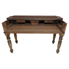 Swedish Unique Natural Wood Flip Top Desk