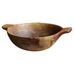 Swedish, Unique Organic Sizable Burl Bowl, Wood, Sweden, 1803