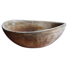 Swedish, Unique Sizable Organic Bowl, Wood, Sweden, 19th Century