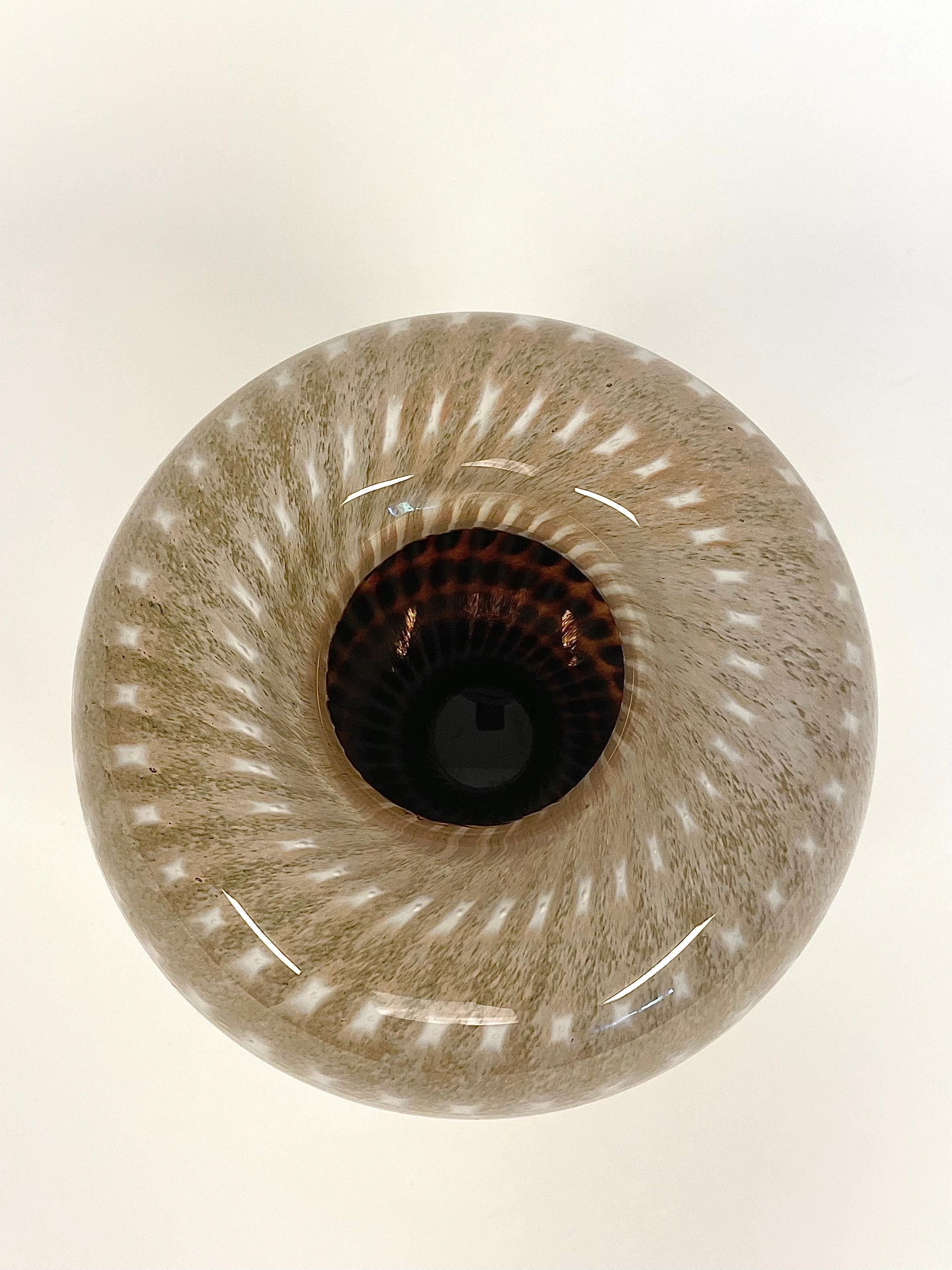 Blown Glass Swedish Vase / Bowl by Monica Backström for Kosta Boda Artist Collection  For Sale