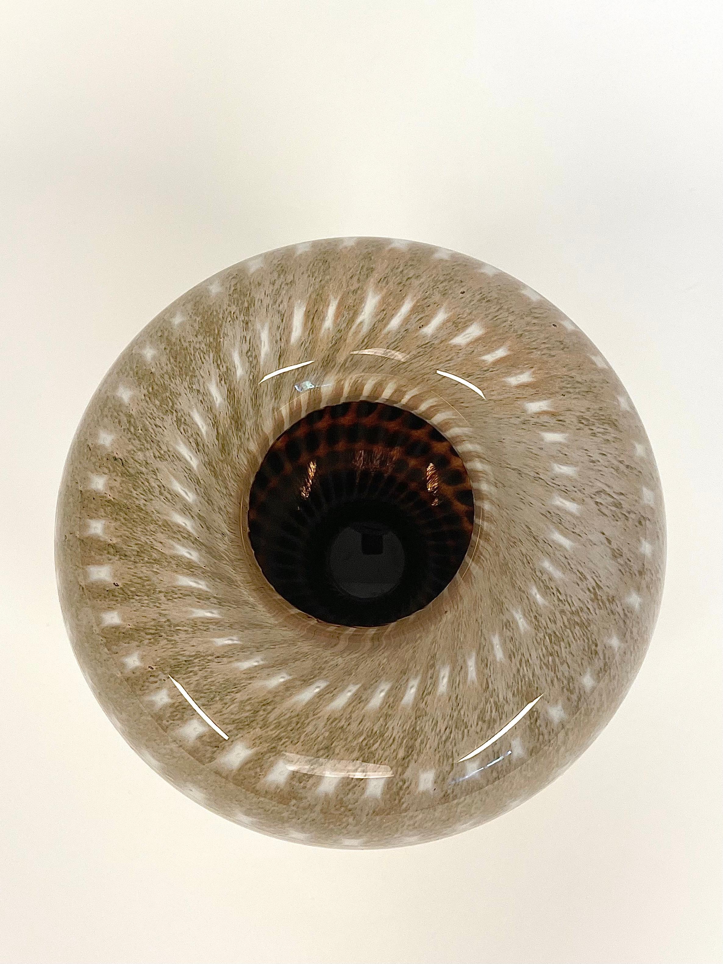 Blown Glass Swedish Vase / Bowl by Monica Backström for Kosta Boda Artist Collection For Sale