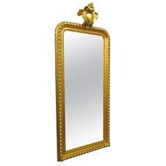 Swedish Victorian Carved Giltwood Mirror