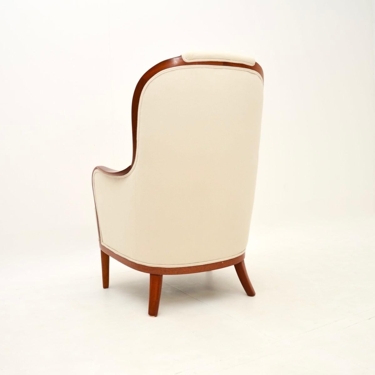 Mid-20th Century Swedish Vintage Armchair by Carl Malmsten