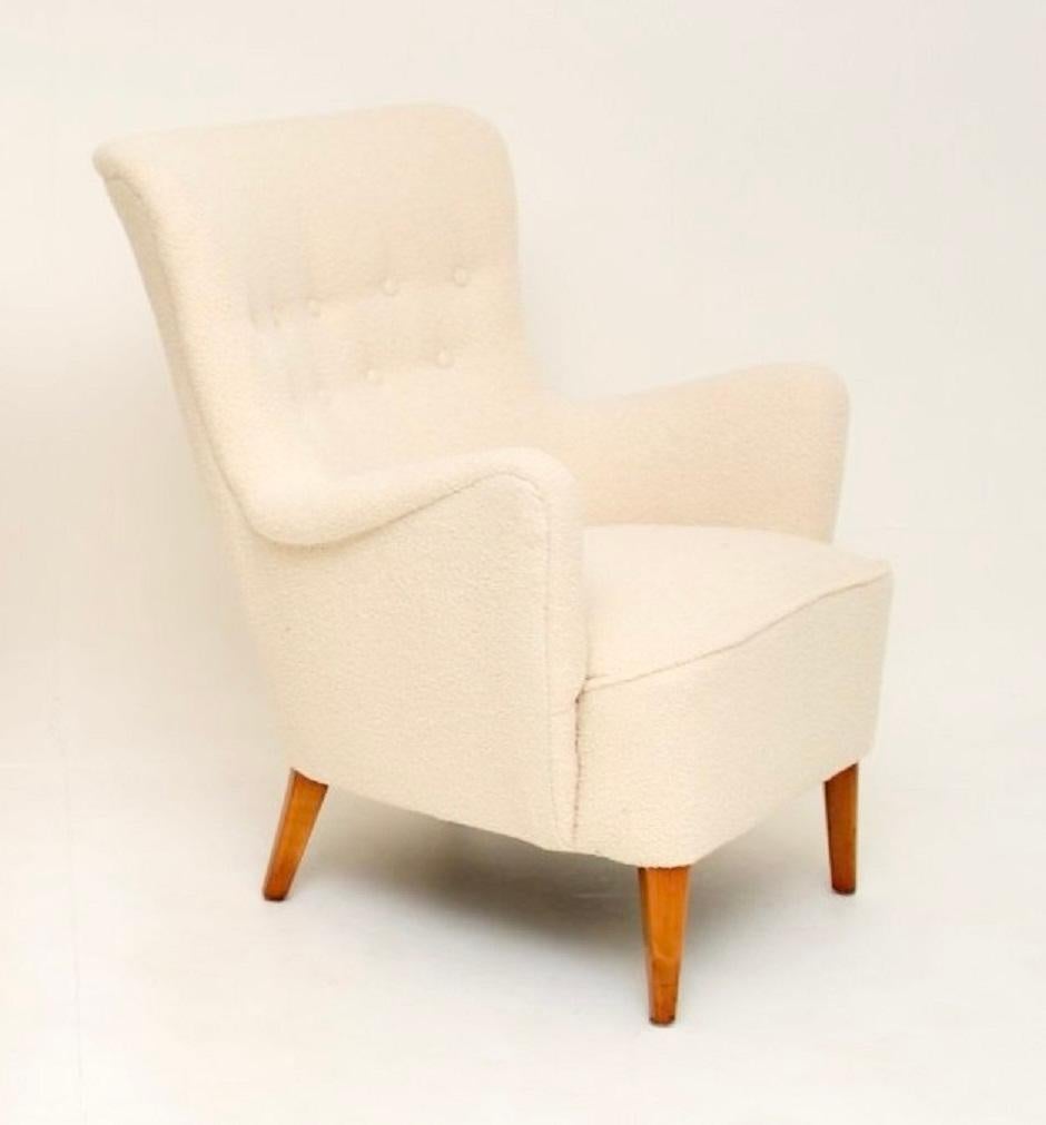 Schwedischer Vintage-Sessel von Folke Ohlsson für Dux (Moderne der Mitte des Jahrhunderts) im Angebot