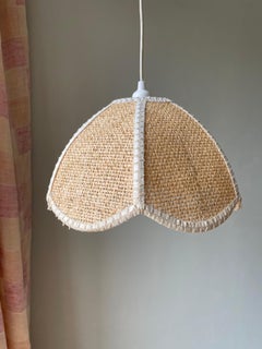 Swedish Vintage Braided Tulip Shaped Pendant, 1970s