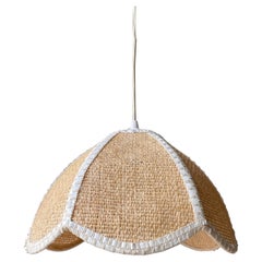 Pendentif suédois vintage tressé en forme de tulipe, années 1970