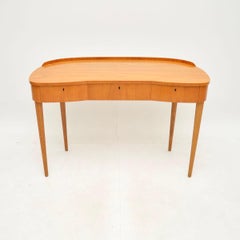 Swedish Vintage Elm Dressing Table / Desk