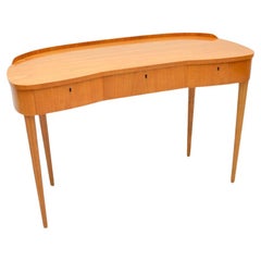 Swedish Vintage Elm Dressing Table / Desk