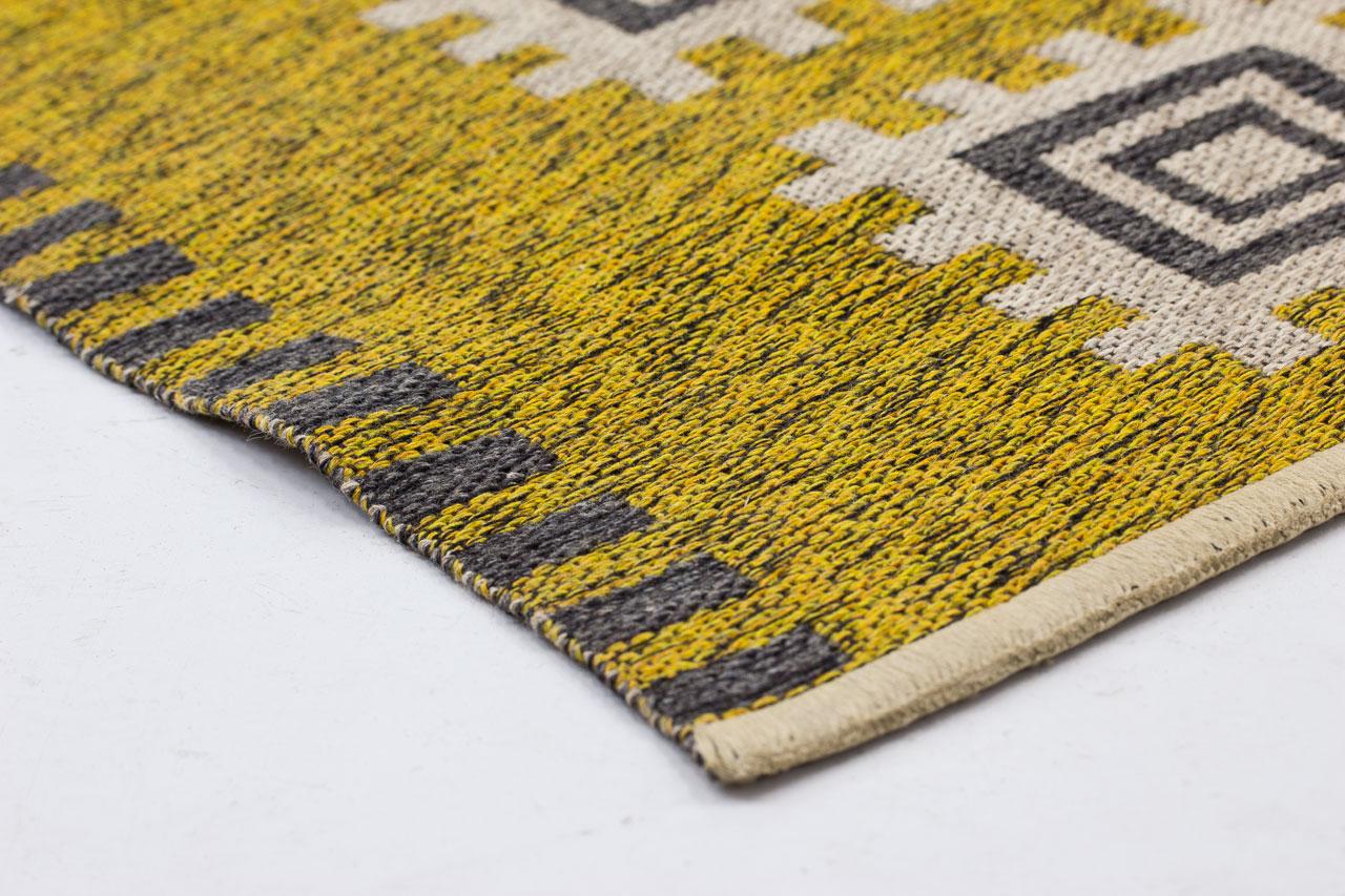 Wool Swedish Vintage Flat-Weave Rölakan Rug