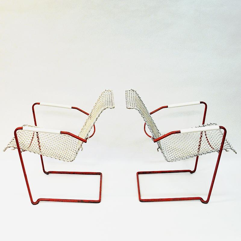 Glass Swedish Vintage Garden Set of Grythyttan Table and Lounge Chairs, 1950s