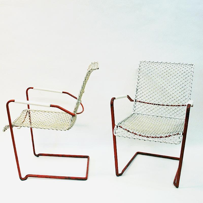 Swedish Vintage Garden Set of Grythyttan Table and Lounge Chairs, 1950s 1