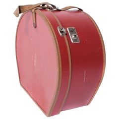 Swedish Retro Hat Box with Leather Details