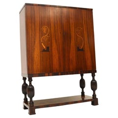 Schwedischer Vintage-Schrank mit Intarsien